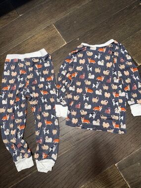 Children's Dog Print Bamboo Pajama Set